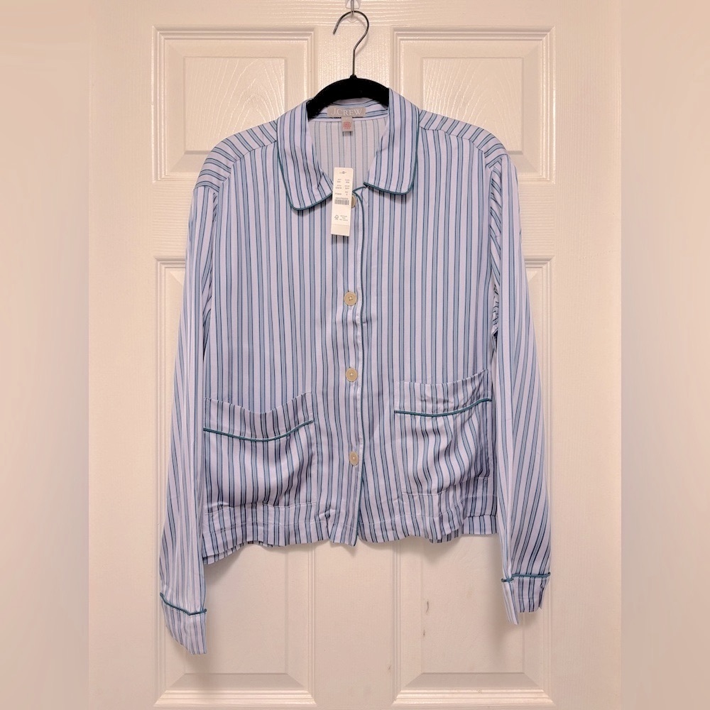 J.Crew Soft-Shine Long Sleeve Pajama Pant Set - Picture 4 of 12